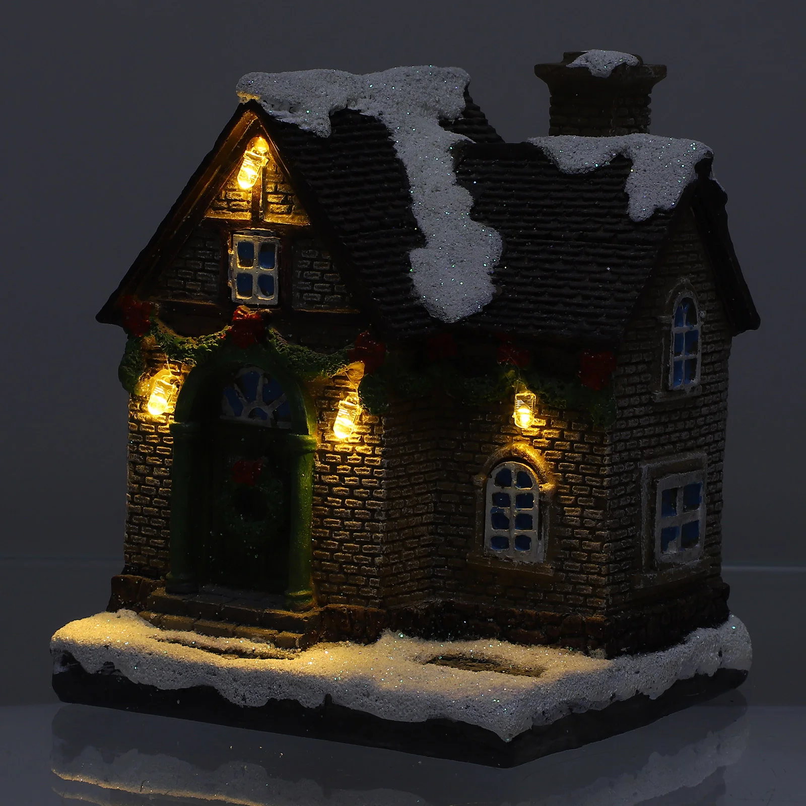 Decor Home Glowing Igloo Micro House Xmas Shaped Miniature Ornament Party Decors Decorative