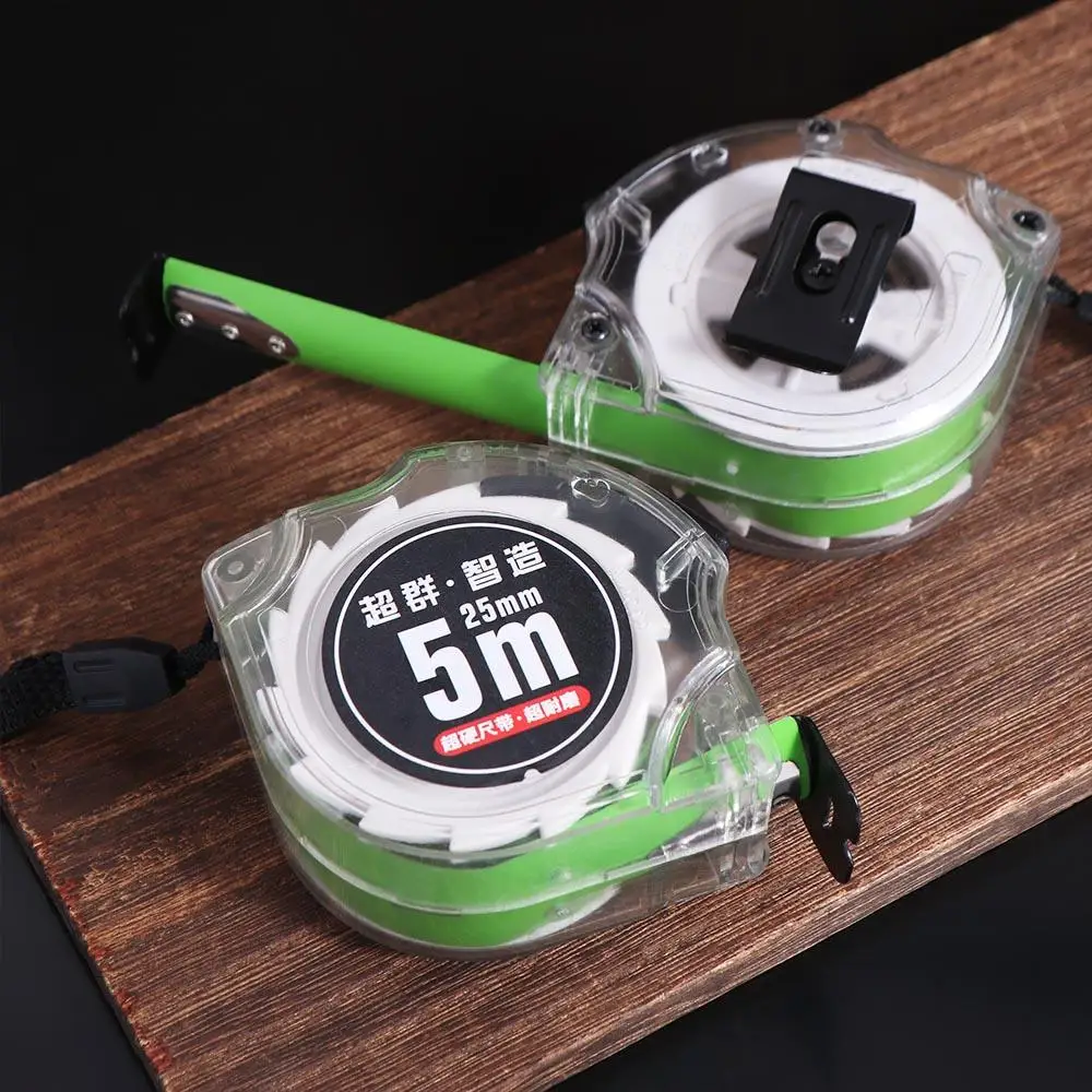 Retractable Self Locking Tape Measure Fluorescent High-Precision Measuring Tape Metric Steel Woodworking