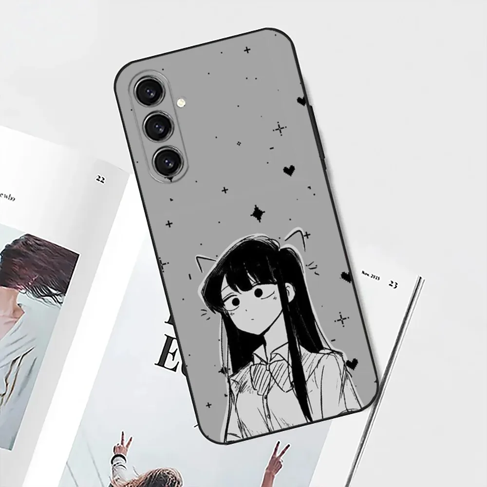 Anime Shouko Komi Phone Case For Samsung S25,S24,S21,S22,S23,S30,Ultra,S20,Plus,Fe,Lite,Note,10 Black Soft Shell