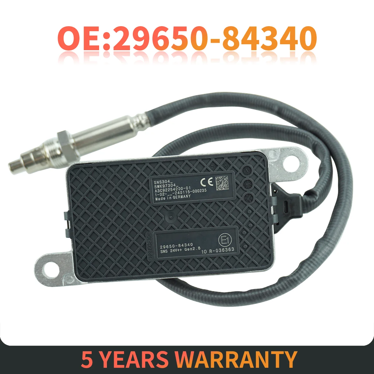 Fits for HYUNDAI KIA Trucks NOx Sensor OE 29650-84340 New Nitrogen Oxides Sensor 5WK97304