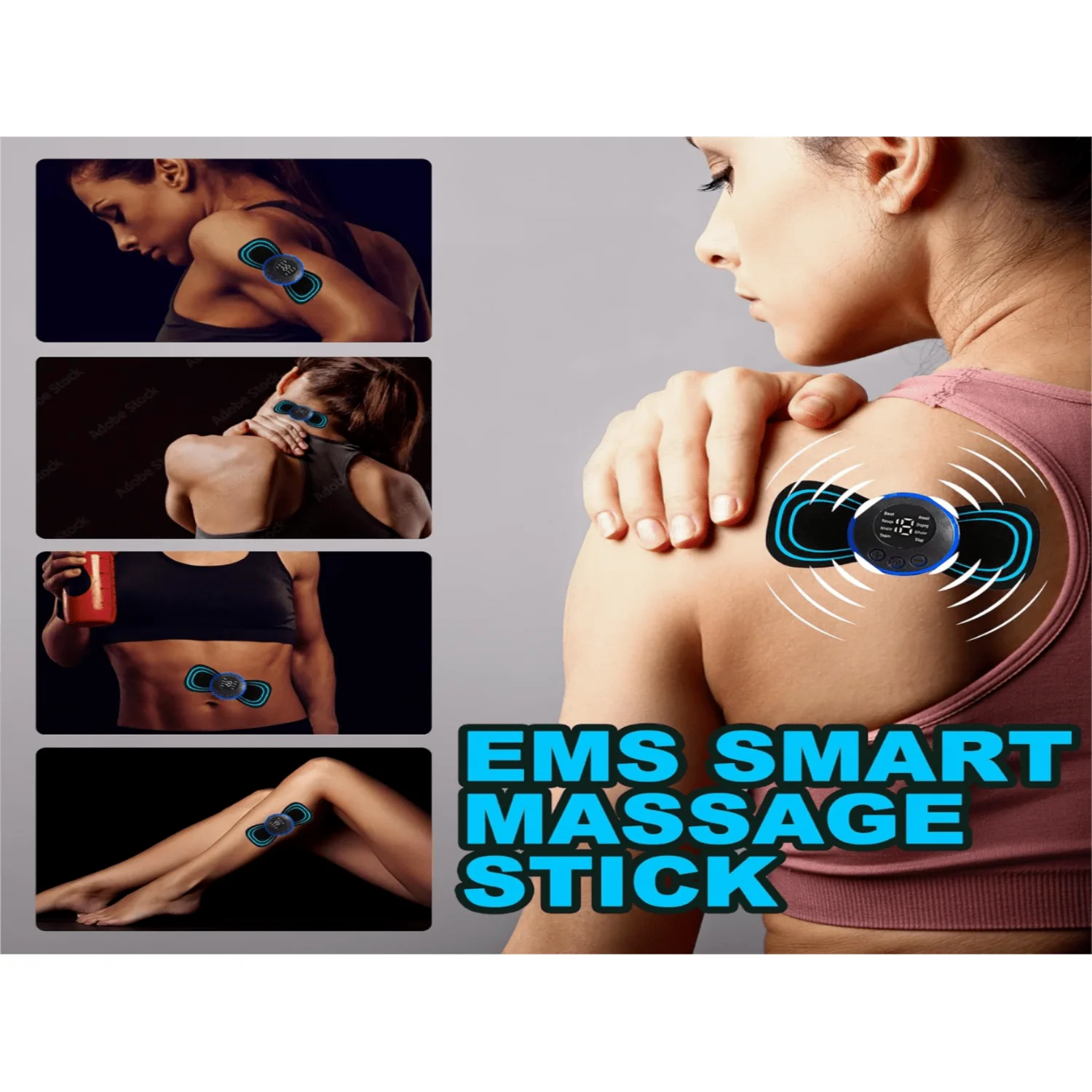 MS الرقبة تمتد ملصق الظهر مدلك ملصق تحفيز العضلات نبض ملصق اللياقة البدنية تدليك الرقبة الجسم ، تدليك الاسترخاء أيضا