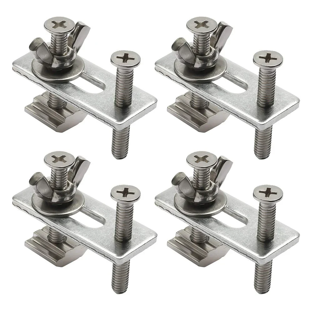 4set T-Track Clamp M6 Hold Down Clamps CNC Router Plywood Engraving Machine Press Plate Woodworking Tool Quick Fixture Part view 6