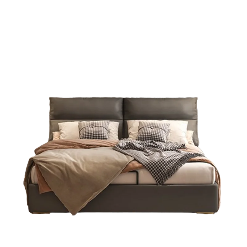 

Кровать Роскошная Современная Спальня Двуспальная Кровать Эстетическая Уникальная Мебель Cama