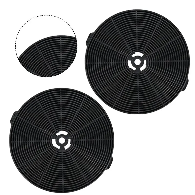 2 Buah 175*24Mm/ 139*26Mm/ 198*30Mm Filter Karbon Aktif Aksesori Tudung Dapur Filter Peralatan Dapur Gadget Dapur