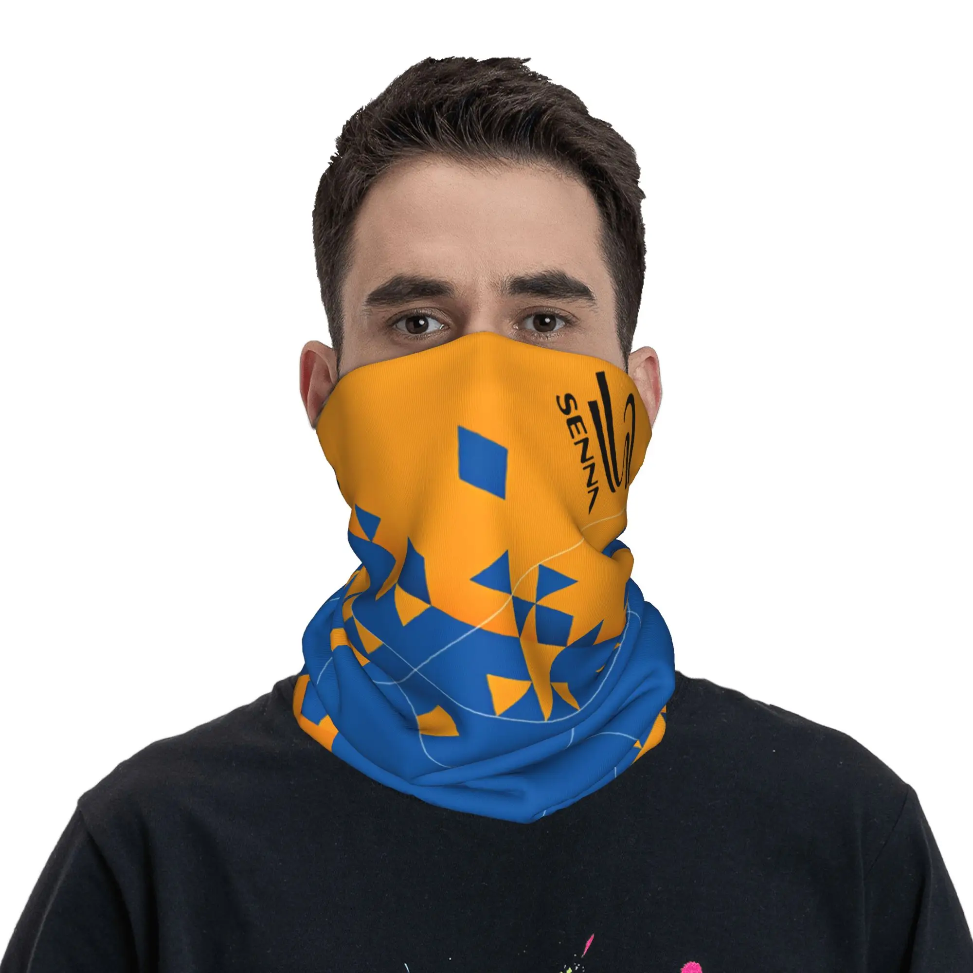 Pañuelo Multifuncional Personalizado A-Ayrtons Racing Driver, Calentador de Cuello, Bufanda Tubular para Esquí, Invierno, Hombres y Mujeres, Protector Facial