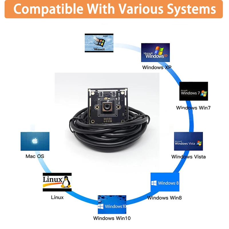 HD 11MP 4K IMX378 Camera Module With Standard Uvc Protocol Smart Security Micro Usb Camera Module For Video Face Recognition