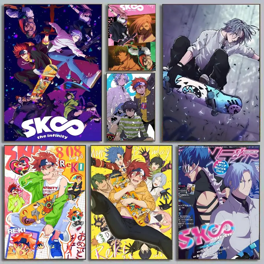 1PC Anime Cool Boy S-Sk8 The Infinity Poster Home decor HD sticky wall waterproof home living room bedroom bar decoration