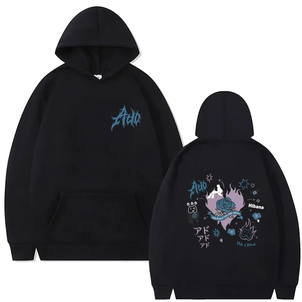 Ado World Tour 2025 Hibana Hoodie Men Women Clothing Fashion Japanese Style Pullover Man Casual Cotton Vintage Hooded Tracksuit