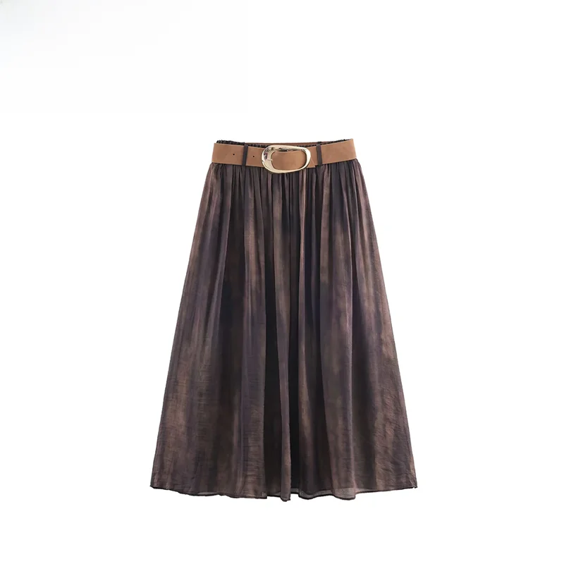 

Faionable Midi Skirt for Women Autumn New Sle Simple Ele Versatile ZR Women's Clothing Midi Skirt 389793