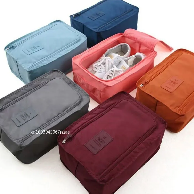 Multifunctional Waterproof Shoes Clothing Bag Convenient Travel Storage Bag Nylon Portable Organizer Bags Shoe Sorting Pouch