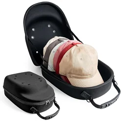 Baseball Cap Storage, Hat Carrier Travel Case with Carrying Handle and Adjustable Shoulder Strap Organizer Holder Bag for 6 Caps