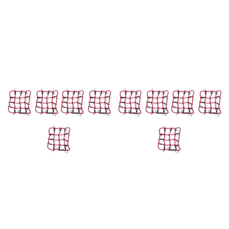 CYGJ-10X RC Car Parts Accessories Elastic Luggage Net For 1/12 MN D90 D99 MN99S,Red
