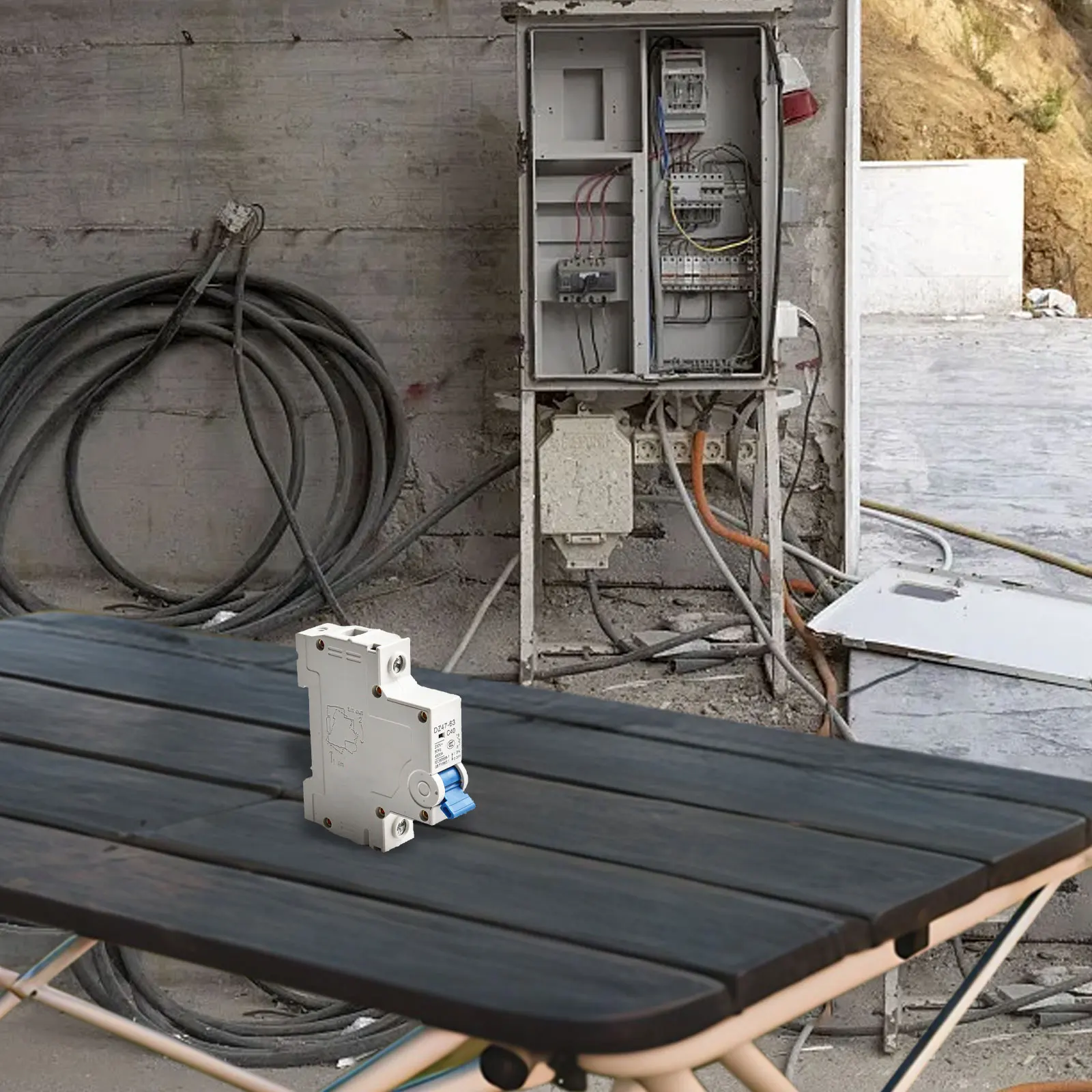 DZ47-63 Miniature Circuit Breaker 40A 230V Single Pole C Curve C40 for Small Power Generation and Secondary Distribution