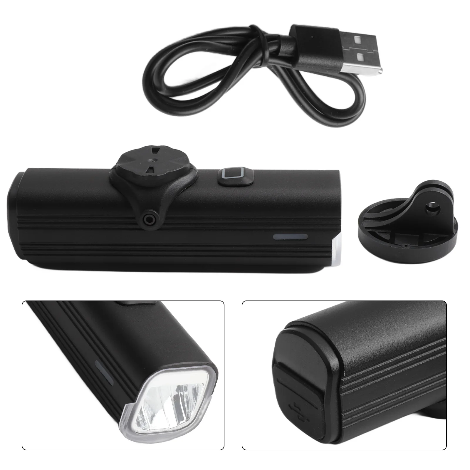 USB Rechargeable Bike Light Rechargeable Bike Headlight Night Riding IPX5 Waterproof Type-C Rechargeable 1000 Lumen Brightness