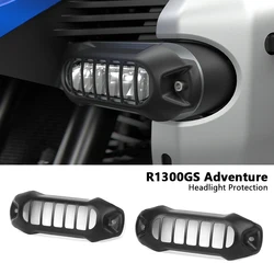 Motorcycle Accessories LED Auxiliary Light Cover Lamp Protection Guard Grille For BMW R1300GS ADV R 1300 GS Adventure 2024 2025