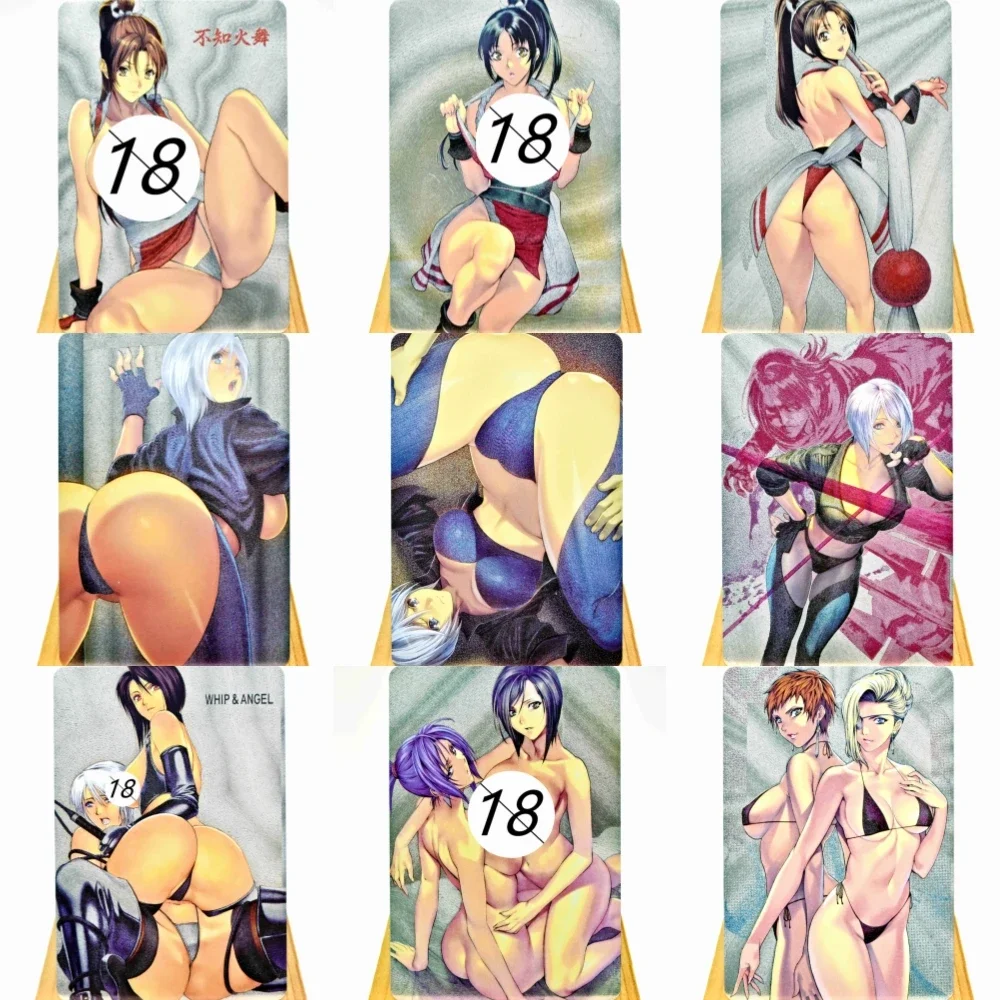 

9Stks/Set Anime Doujin ACG KOF Mai Shiranui Cute Kawaii Beautiful Girl Character Gentleman Nude Sexy Toy Hobby Collection Card