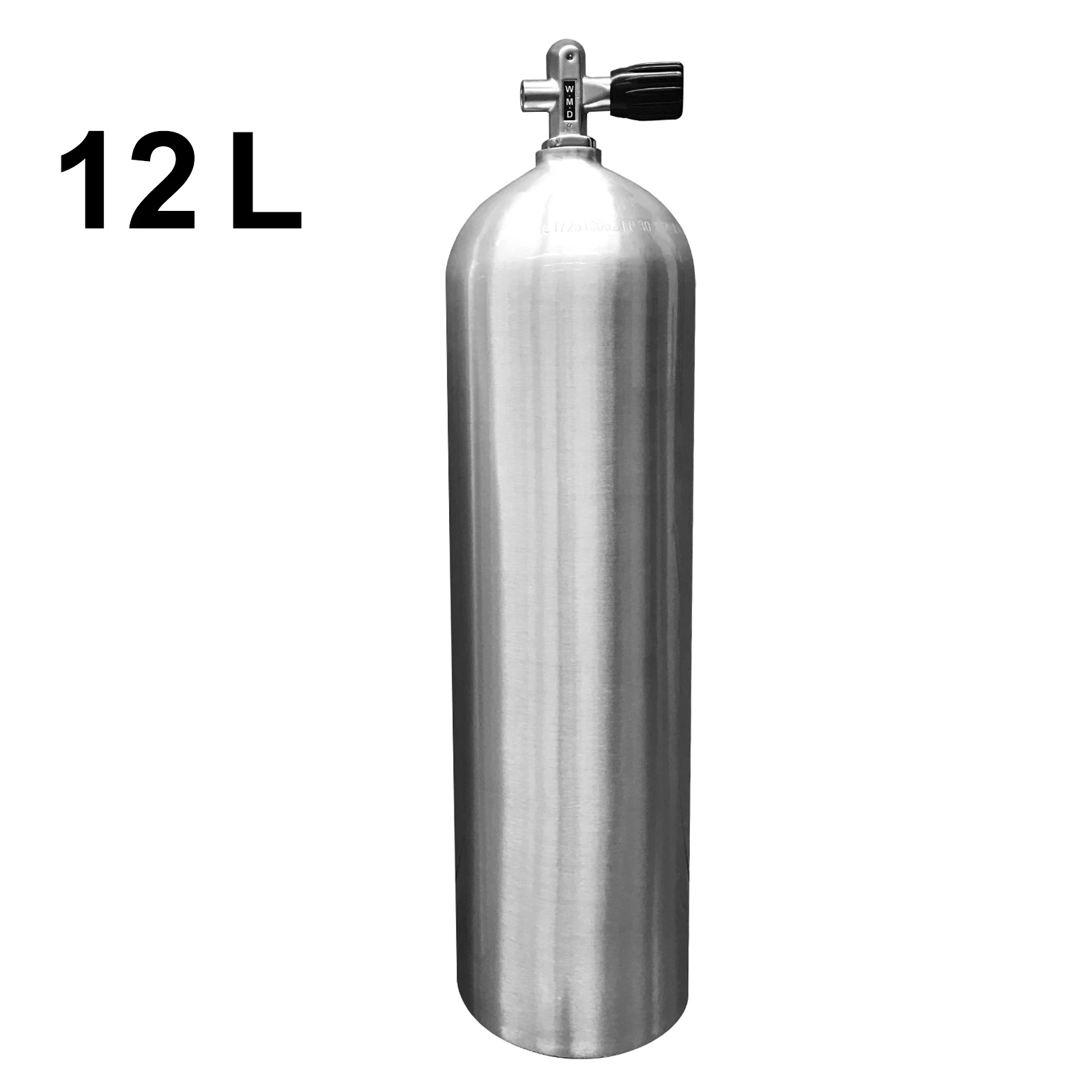 

TUDIVING-12L 3000Psi 200Bar High-Pressure Scuba Diving Air Bottle with Bottle Valve Aluminum Tank Cylinder for Deep Diving