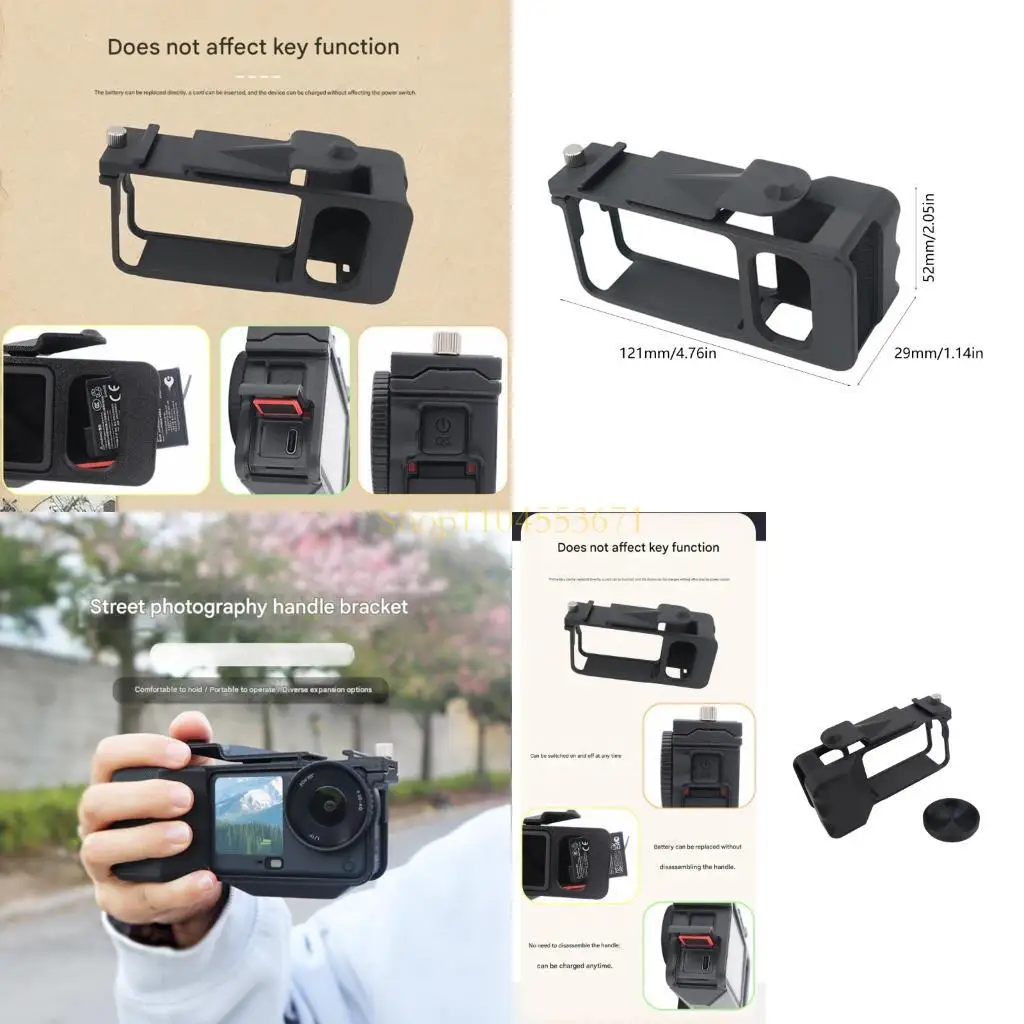 Best Seller Action Camera Cage Handle Grip Mount Lens Protective Cover for Action 6