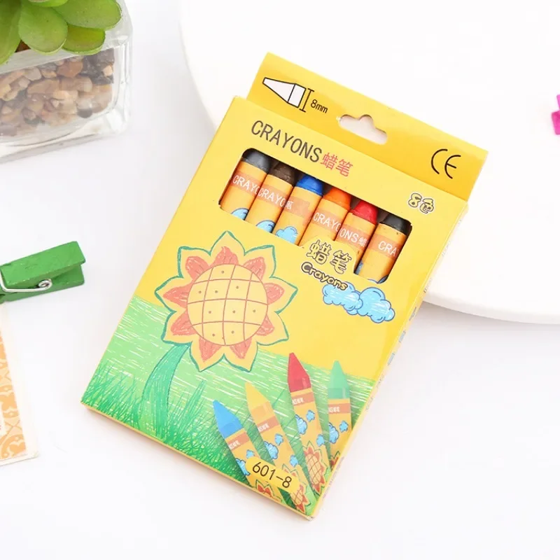 8 Colors/12 Colors/24 Colors Non-Toxic Crayon Oil Painting Stick Kids Student Pastel Pencils for Drawing Colored Pencils