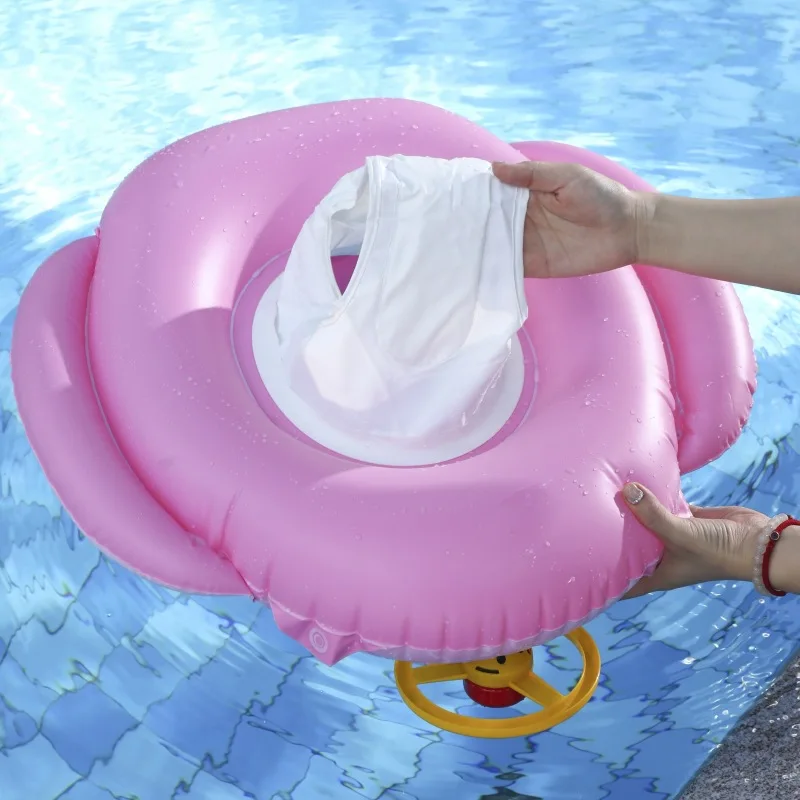 كارتون الطفل السباحة تعويم مقعد حورية البحر رواد الفضاء نمط بولي كلوريد الفينيل لعبة قابلة للنفخ مع عجلة القيادة الصيف بركة ألعاب مائية #5