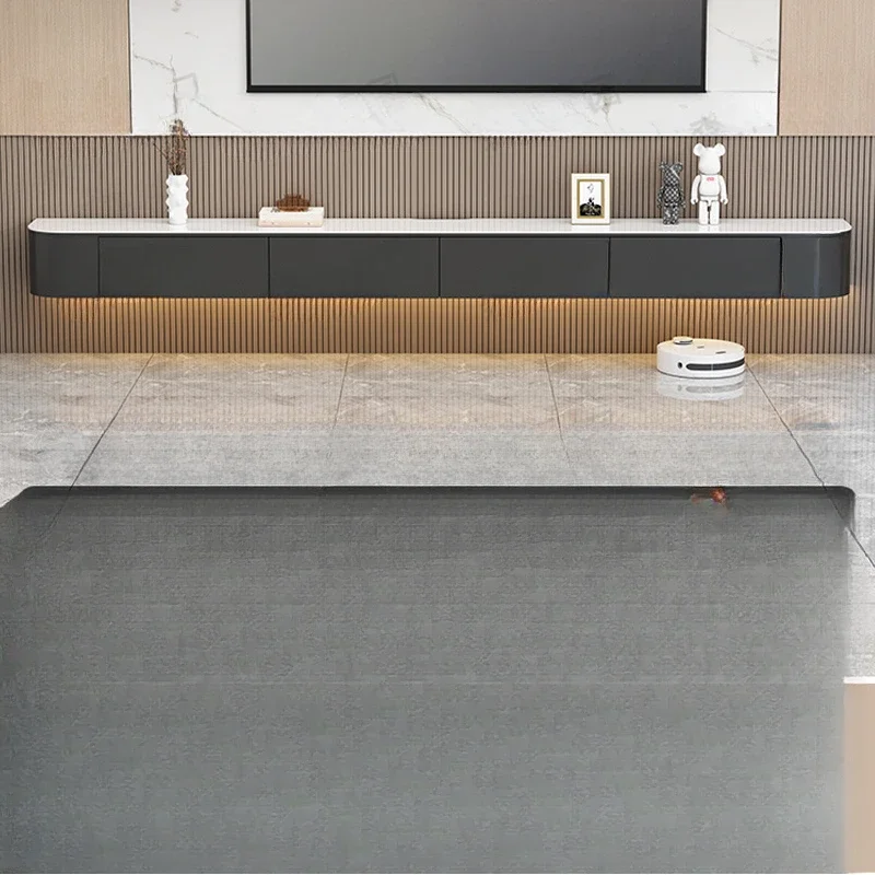 خزانة تلفزيون معلقة من بلاطة الصخور، وخزانة تلفزيون معلقة بسيطة وحديثة