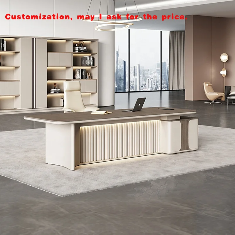 

custom.Hot Sale Modern Office L Shaped Desk Big Desk CEO Desk