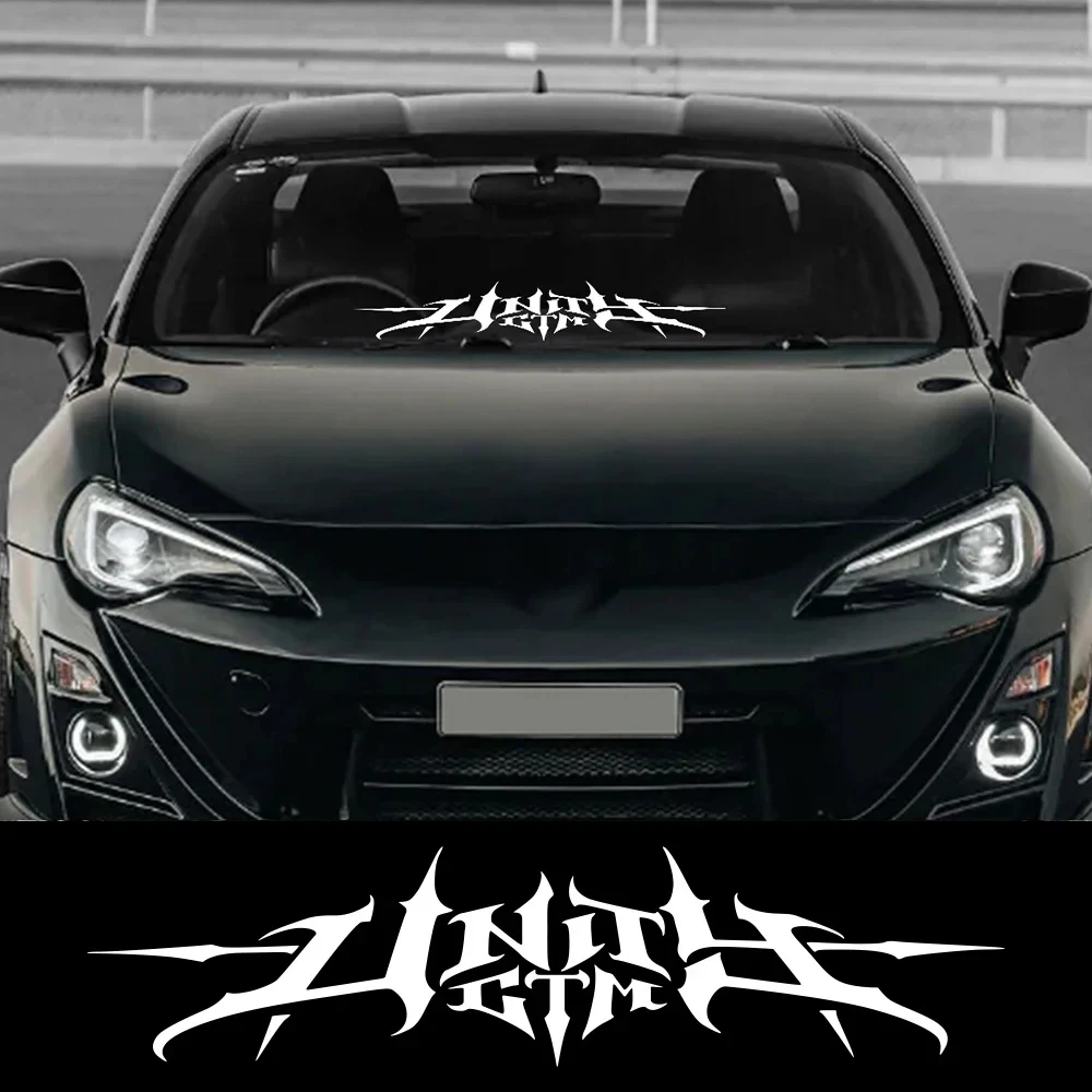 

Самоклеящаяся виниловая наклейка GTM Racing для лобового стекла автомобиля, двери грузовика, водонепроницаемая, для декора кузова, аксессуары