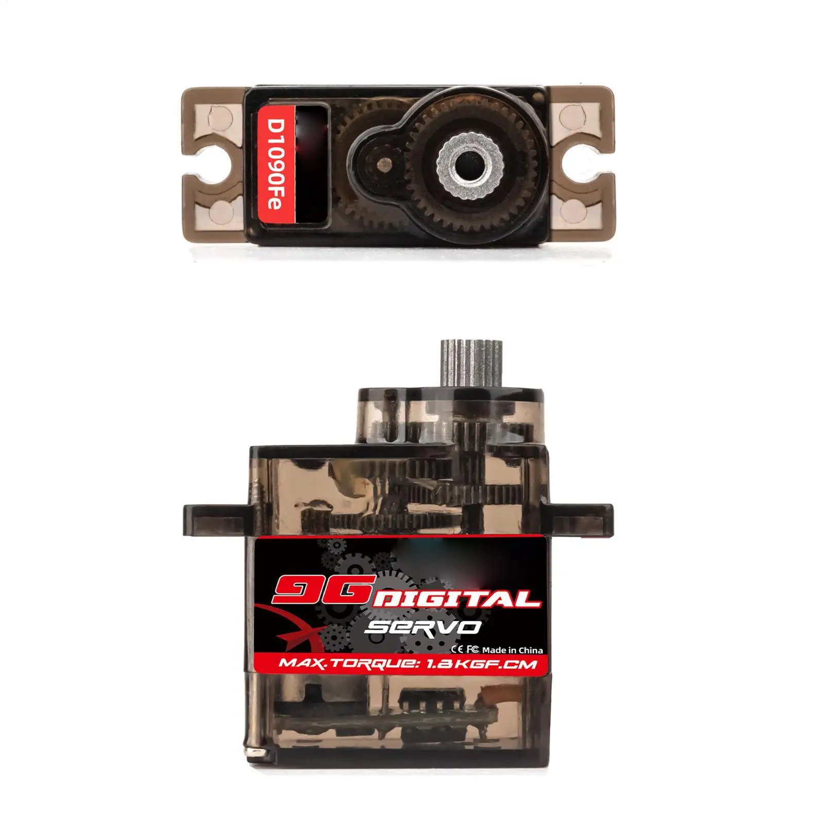 Servo moteur numérique RC, jouet, couple élevé, Angle de contrôle de 1.4Kg, accessoire robotique à faible bruit de 180 degrés pour garçons débutants