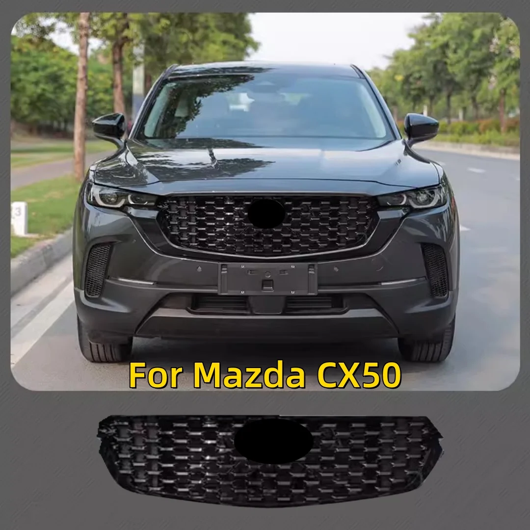 

Car Grill for Mazda CX50 ABS material Gloss black Auto Grille Grill Mask Front bumper net Radiator Grille Car Accessories