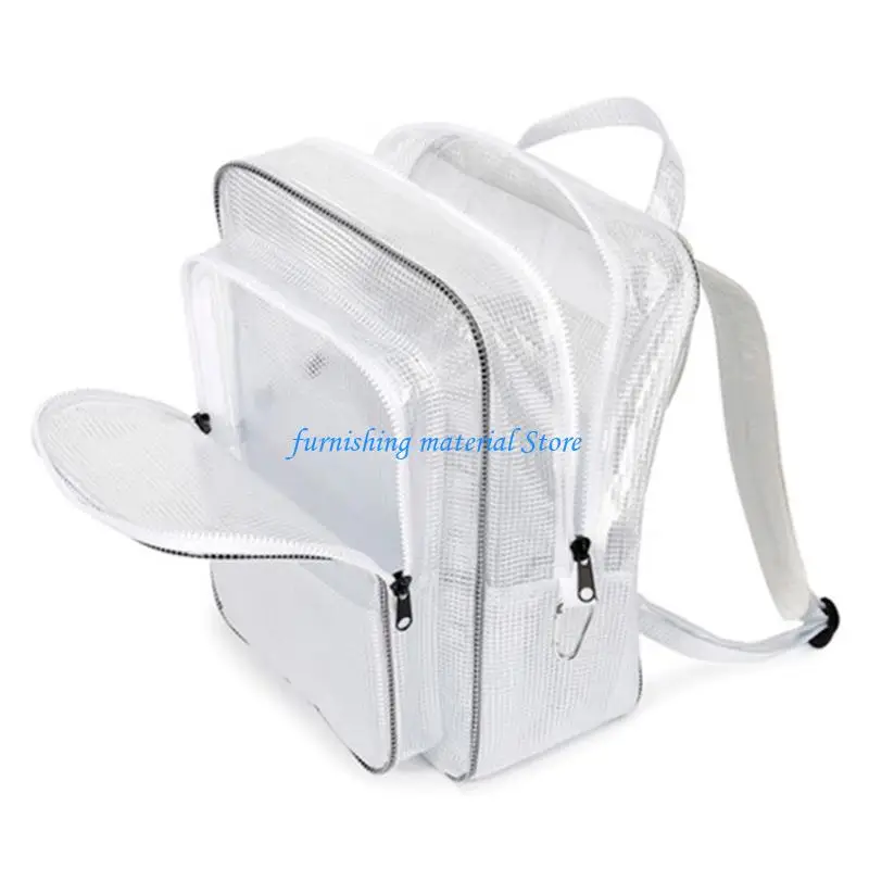 

Y5GD 20L Capacity PVC Clear Backpack Featurings Anti Statics Properties Ergonomic Design for Tool Organization