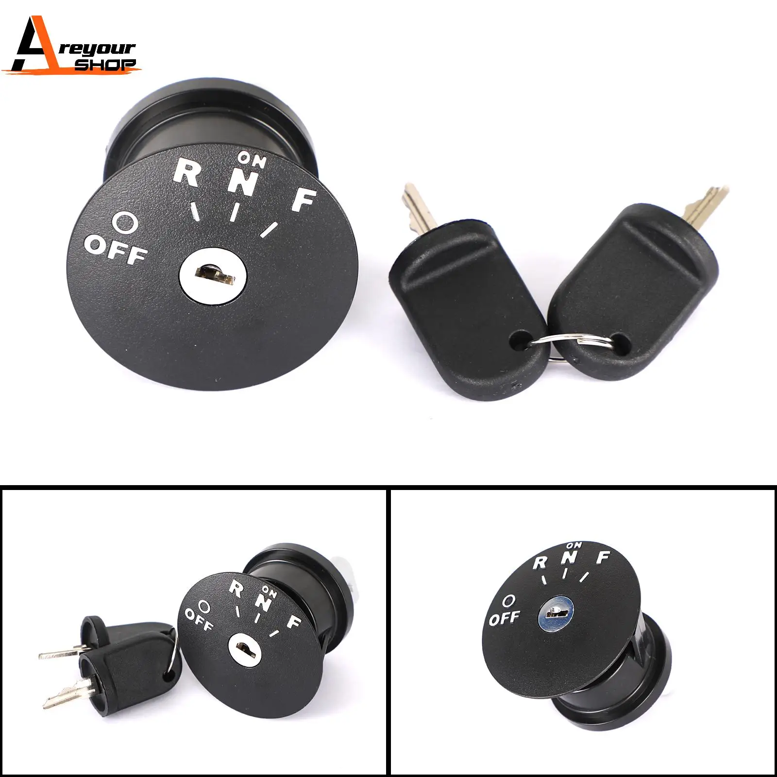 

Areyourshop Ignition Key Switch for EZGO RXV Electric Golf Carts 2008 & Up 4 Position Parts