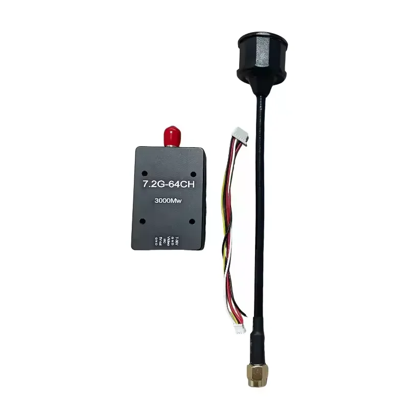 

VTX 7.2G 3W (6110MHz-7210MHz) 7.2GHz 5W Long Range FPV Analog Video Transmitter 64CH 7.2G VRX BOX 7.2GHz Video Receiver
