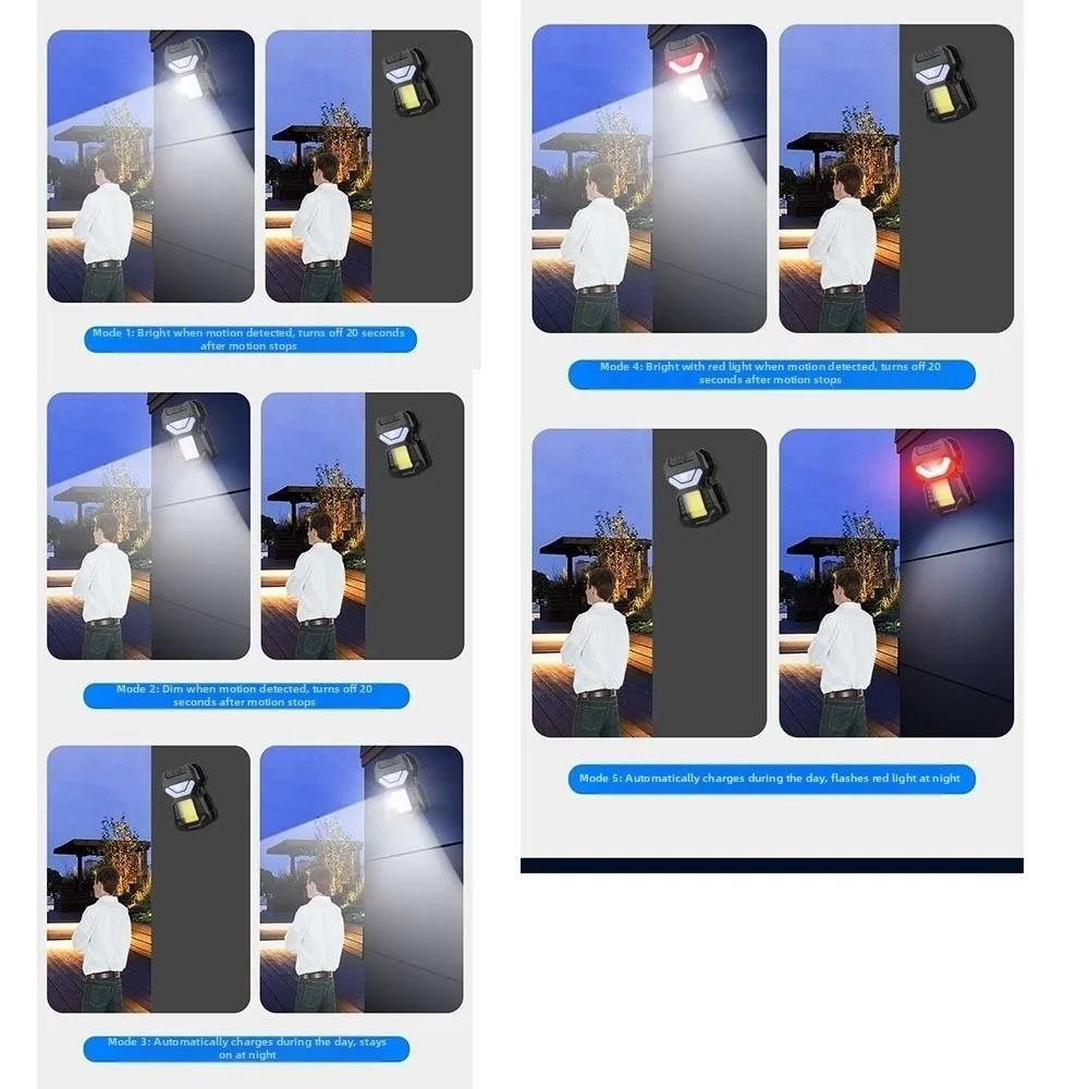 

Водонепроницаемые солнечные садовые светильники с датчиком движения, работающие от солнечной энергии, с креплением-клипсой, легко устанавливаемые, перезаряжаемые, для сада и стен