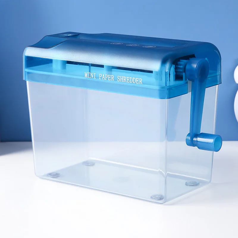 One Piece Office Manual Shredder ในครัวเรือนขนาดเล็ก Mini กระดาษเครื่องมือ Hand Cranked A6 แฟ้ม Shredder