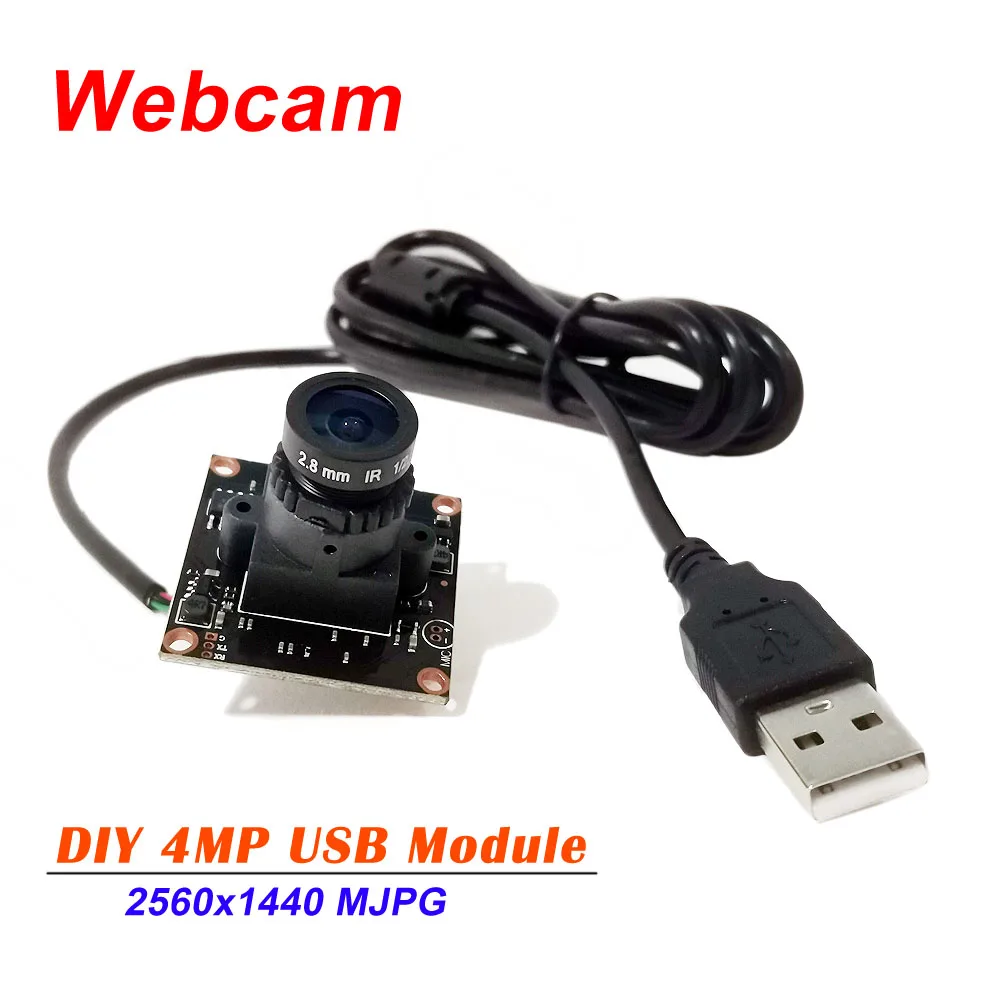 4MP USB Camera Module 4.0Megapixel  2560*1440 CMOS MJPEG 30fps High Speed Usb Endoscope Webcam Module