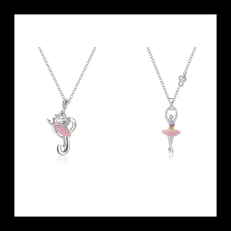 

Нишевый дизайн, подвеска для танца ангела, элегантное легкое роскошное модное ожерелье с цепочкой на ключицу с высоким смыслом