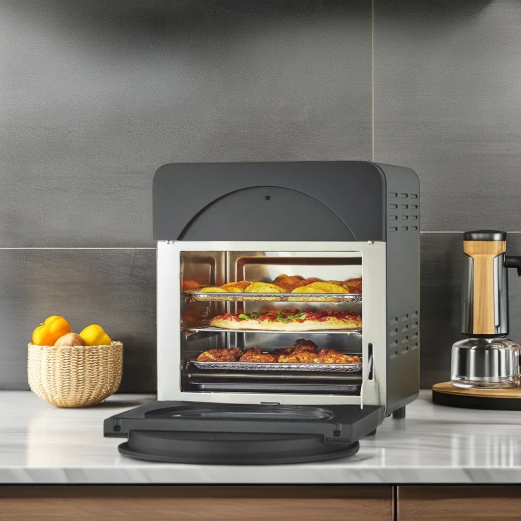 Innovative Design: Air Fryer Microwave Oven, Air Fryer Oven Double Heating and Double Basket Air Fryer Oven for Modern Kitchens