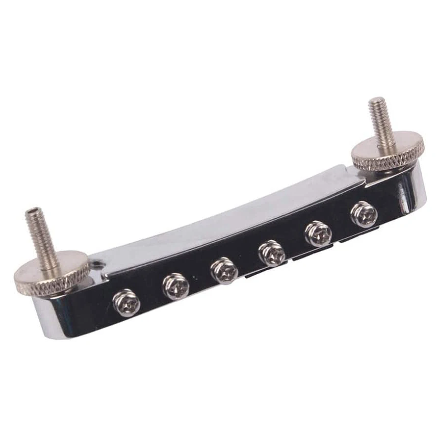 LP Bridge Tune O Matic Bridge Adjustable Chrome Plated Guitar Bridge for Guitars Musical Replacement Accessory