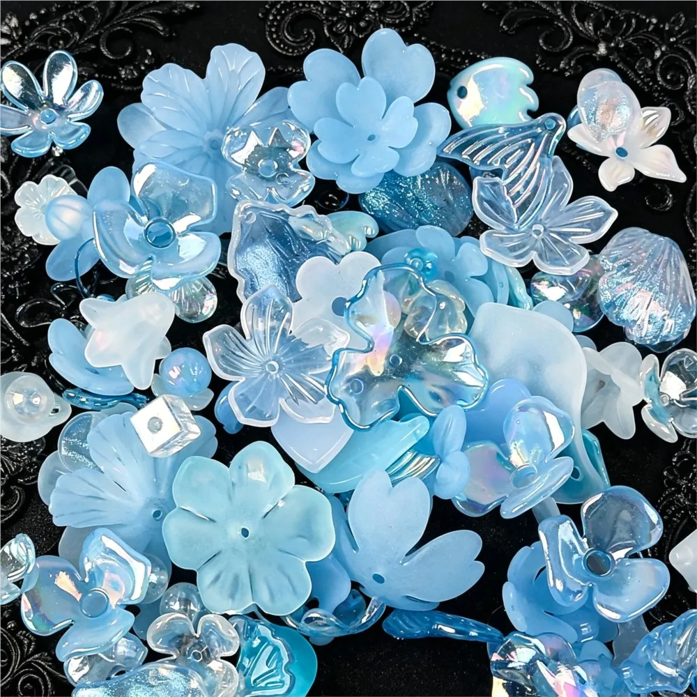 20g/100g Acrylic Colorful Flower Acrylic Spacer Decoration Beads For DIY Bracelet Necklace Jewelry Making Supplies Accessories view 4