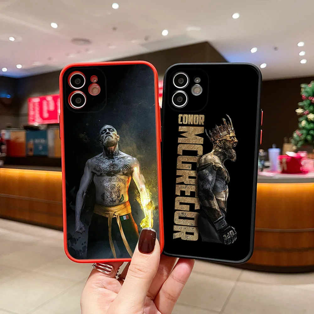 Phone Case for Redmi Note13 Pro A2 A1 13c Xiaomi Poco C51 C50 C40 M5 X4 X3 F3 X5 Conor Mcgregor Matte Frosted Translucent Cover