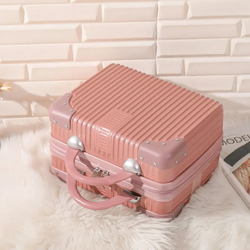 14 "portable makeup bag Makeup case Sweet wind carry-on luggage travel large capacity