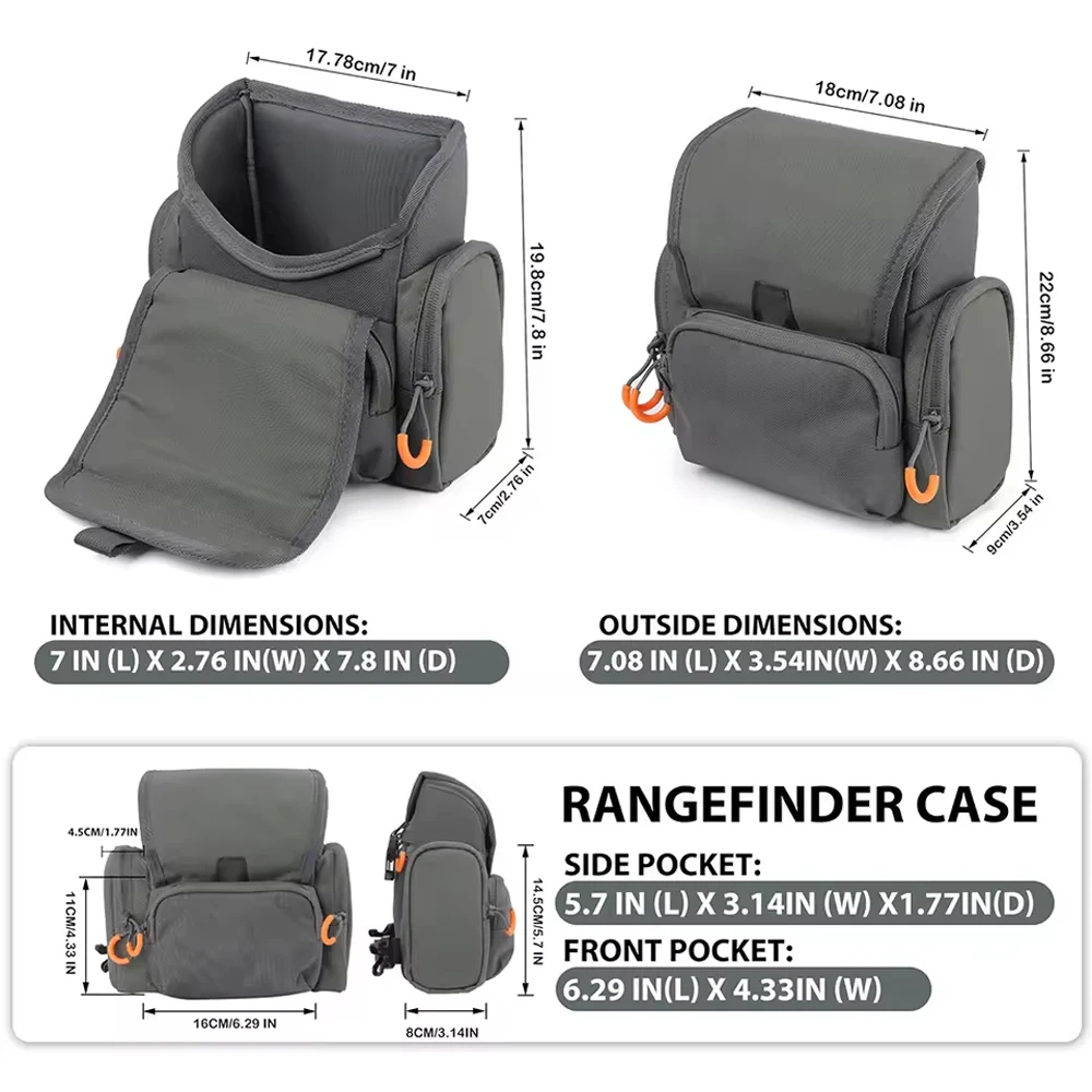 Tactical Binocular Night Vision Chest Bag Binocular Harness Chest Pack with Rangefinder Waterproof Pouch for CS Hunting Shooting image 5