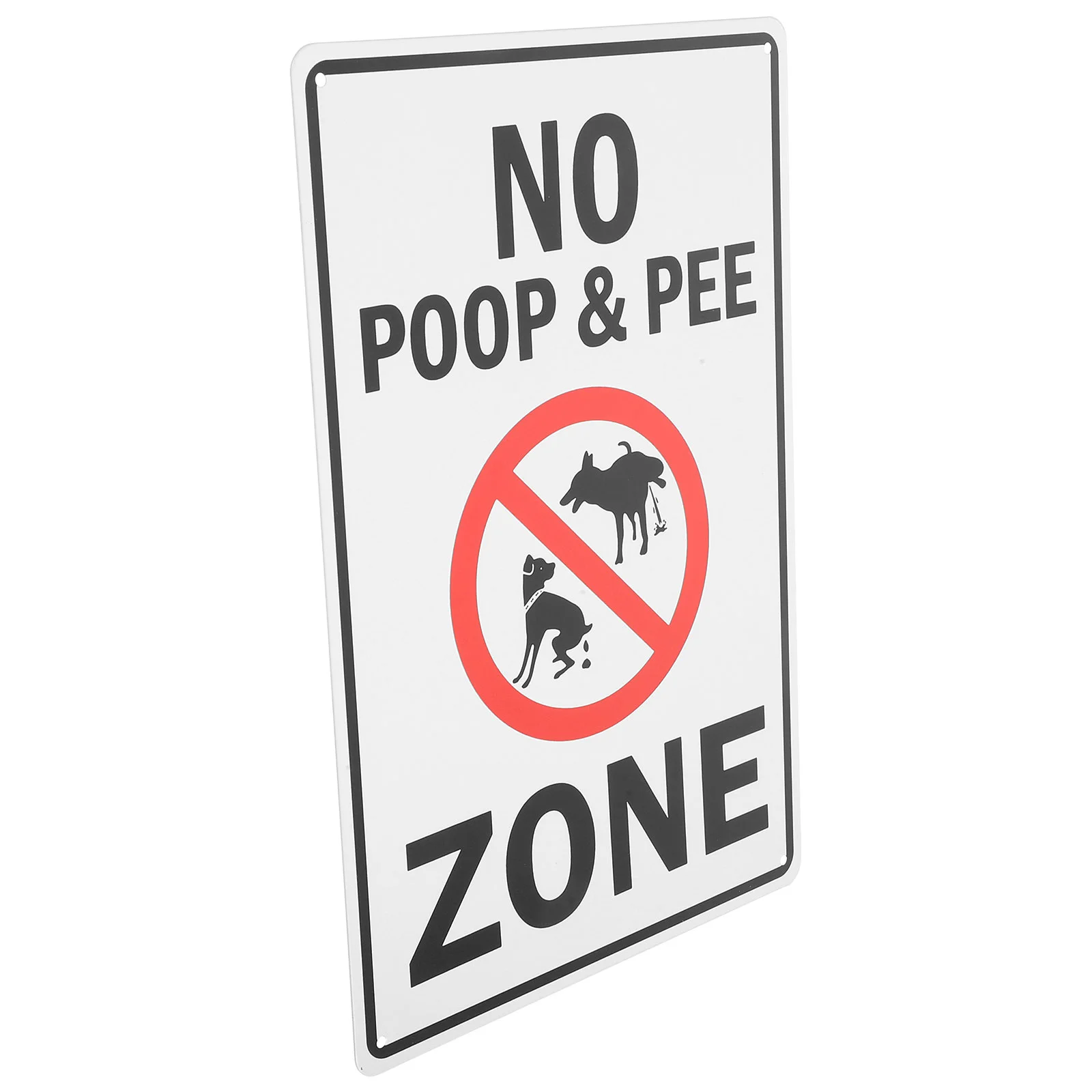 Señal de advertencia No Dog Peeing Signs para patio Play Pooping Iron Walking Warm Tip