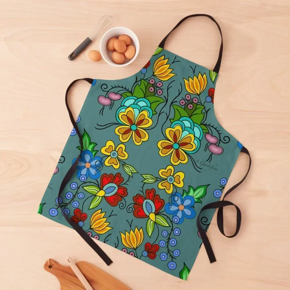 

Woodland turquoise Apron Waterproof chefs Dress Christmas gift Apron