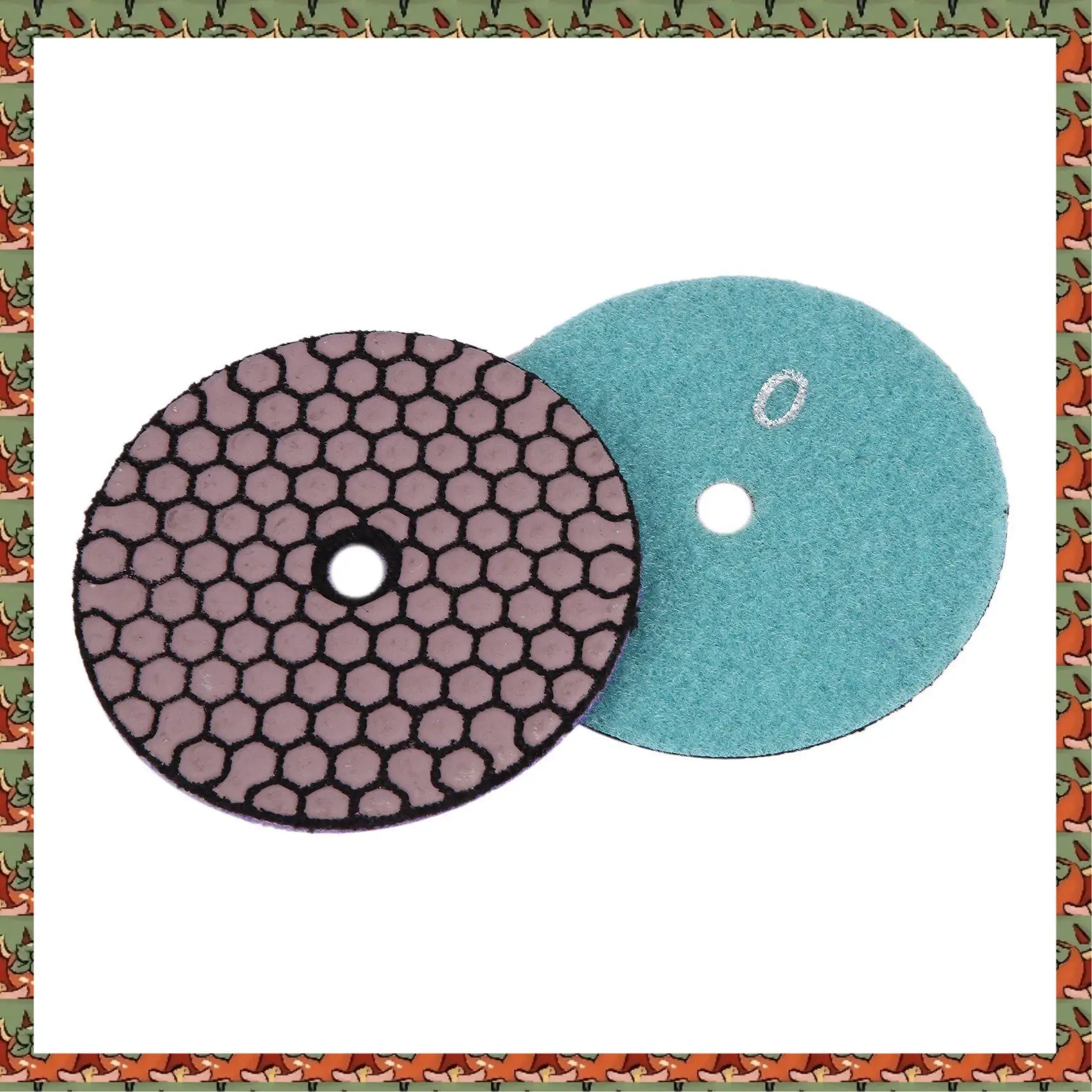 

ABLQ 24 шт. 100 мм сухая полировальная подушечка 4-дюймовый острый тип алмазные полировальные подушечки для гранита, мрамора, шлифовальный диск для камня