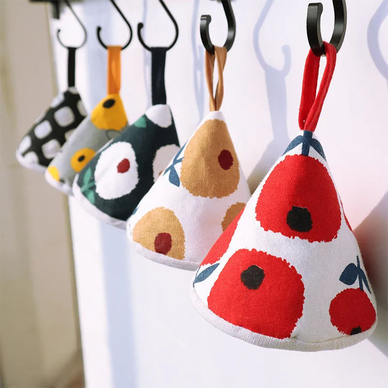 1 قطعة الكلاسيكية خمر غطاء قطني مطبوع غطاء وعاء الهندسة المطبخ الصغيرة العزل كليب العزل مقبض قفاز #3