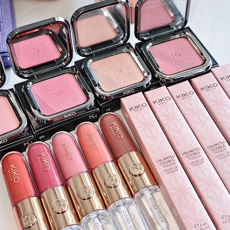 KIKO Unlimited Blush Long Lasting Rouge Powder Blusher with A Buildable Result Lipstick Cheek Pocket Rouge Easy To Apply Color