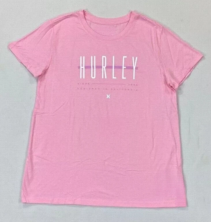 Hurley Graphic Cotton T-shirt Unisex Men Women Summer Short Sleeve Fashion Brand Tee Luxury Casual Vintage Retro Tops