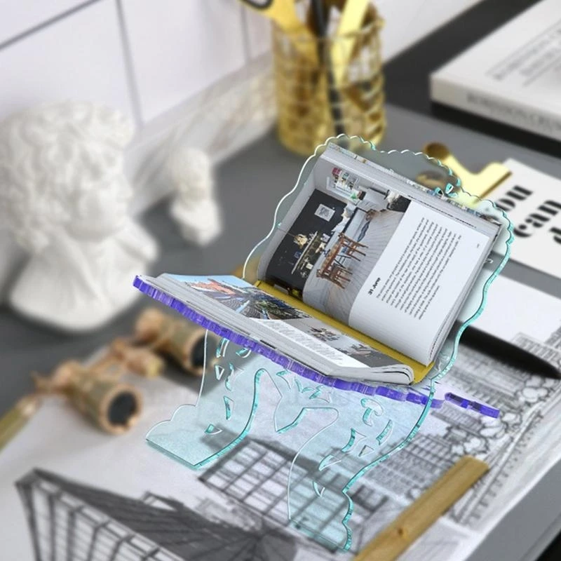 Silicone Book Stand Mold Vintage Quran Holder Mold Folding Bible Stand Decorative Islamic Eid Mubarak Bookshelf Mold