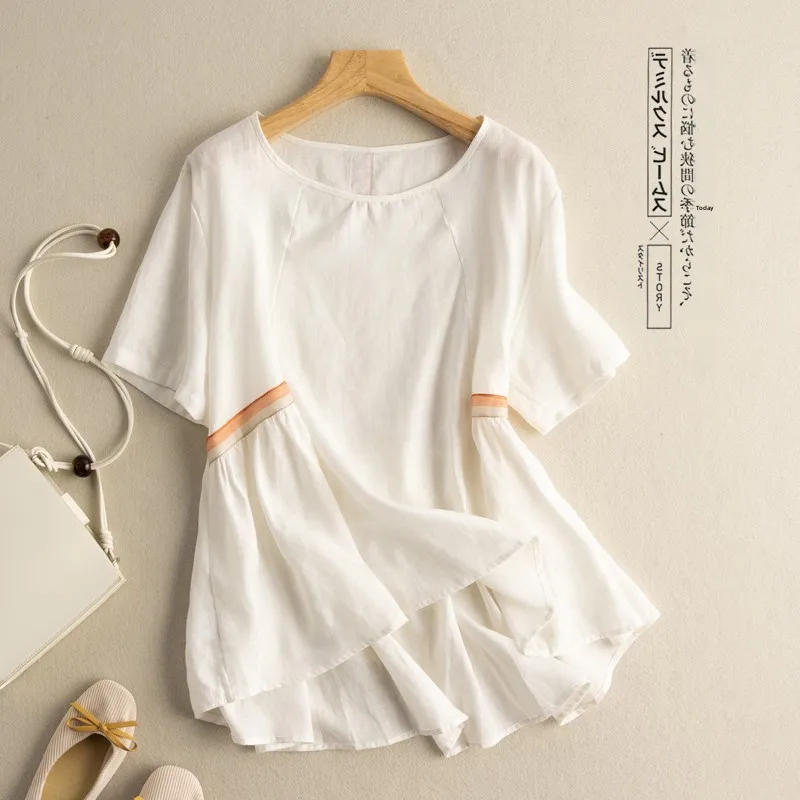 Loose Cotton Linen …